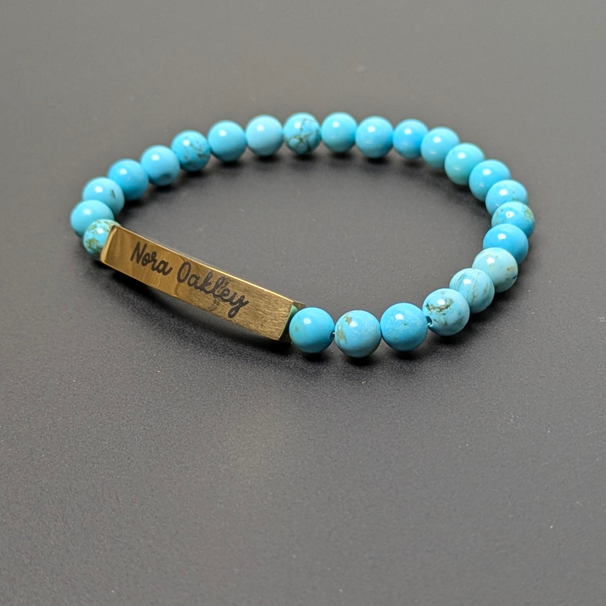 Personalized Semi-Precious Stone Bracelet