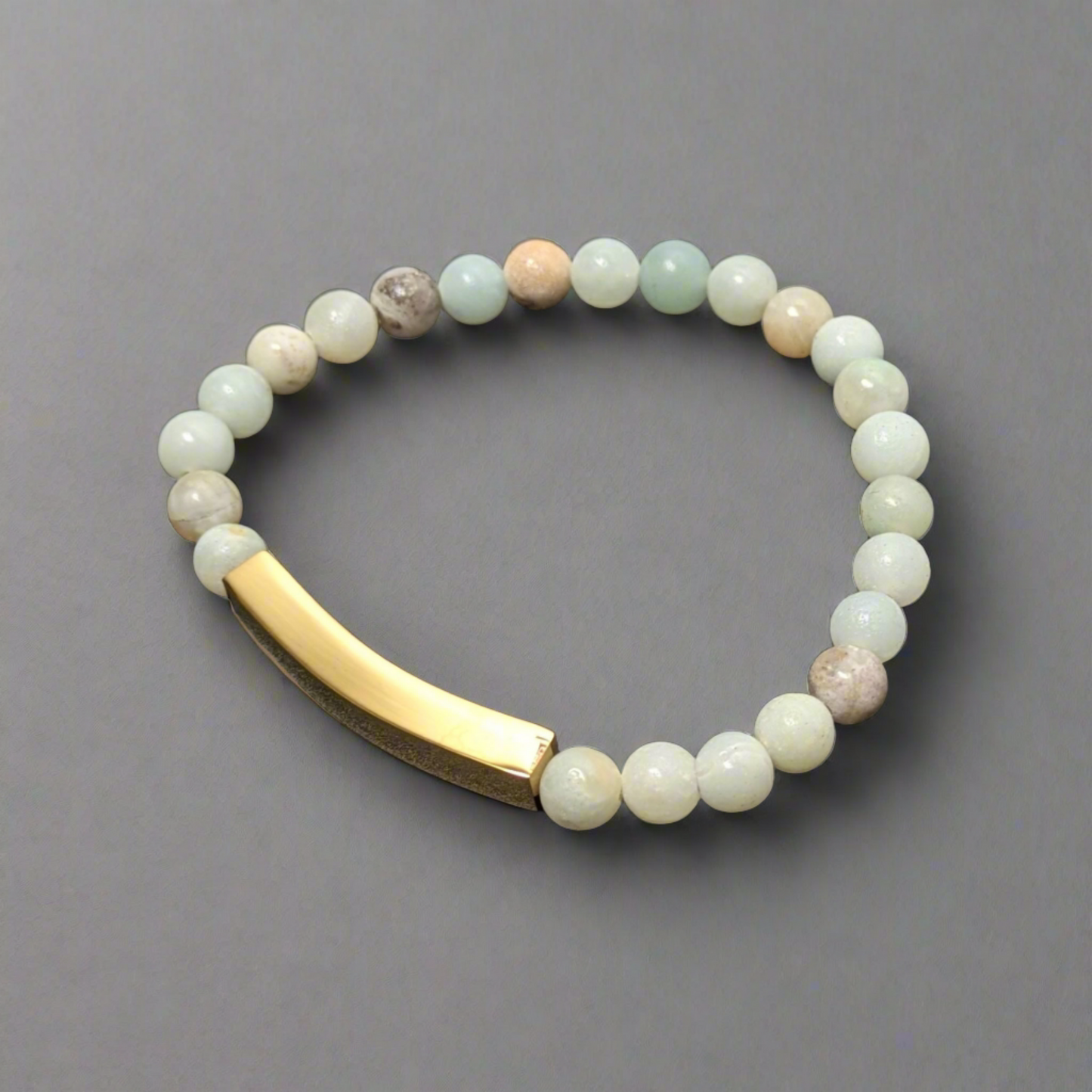 Personalized Semi-Precious Stone Bracelet