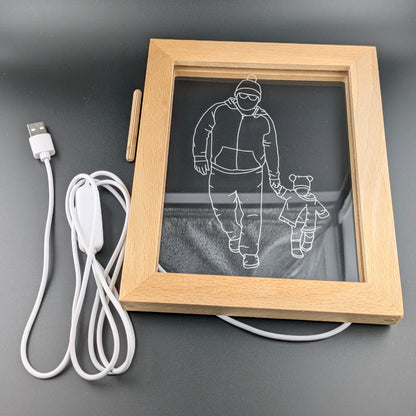 Hand Drawn Outline Light Up Frame