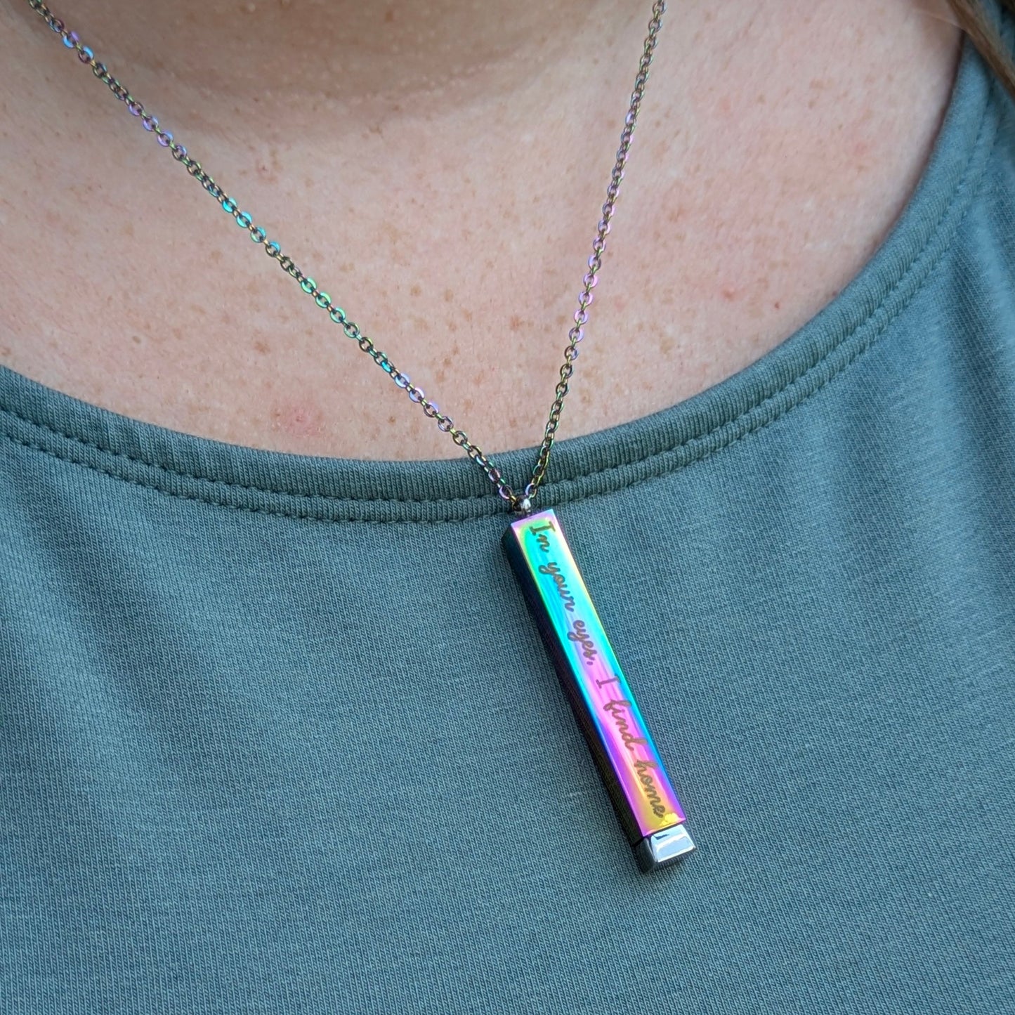 Personalized Hidden Message Pendant Necklace