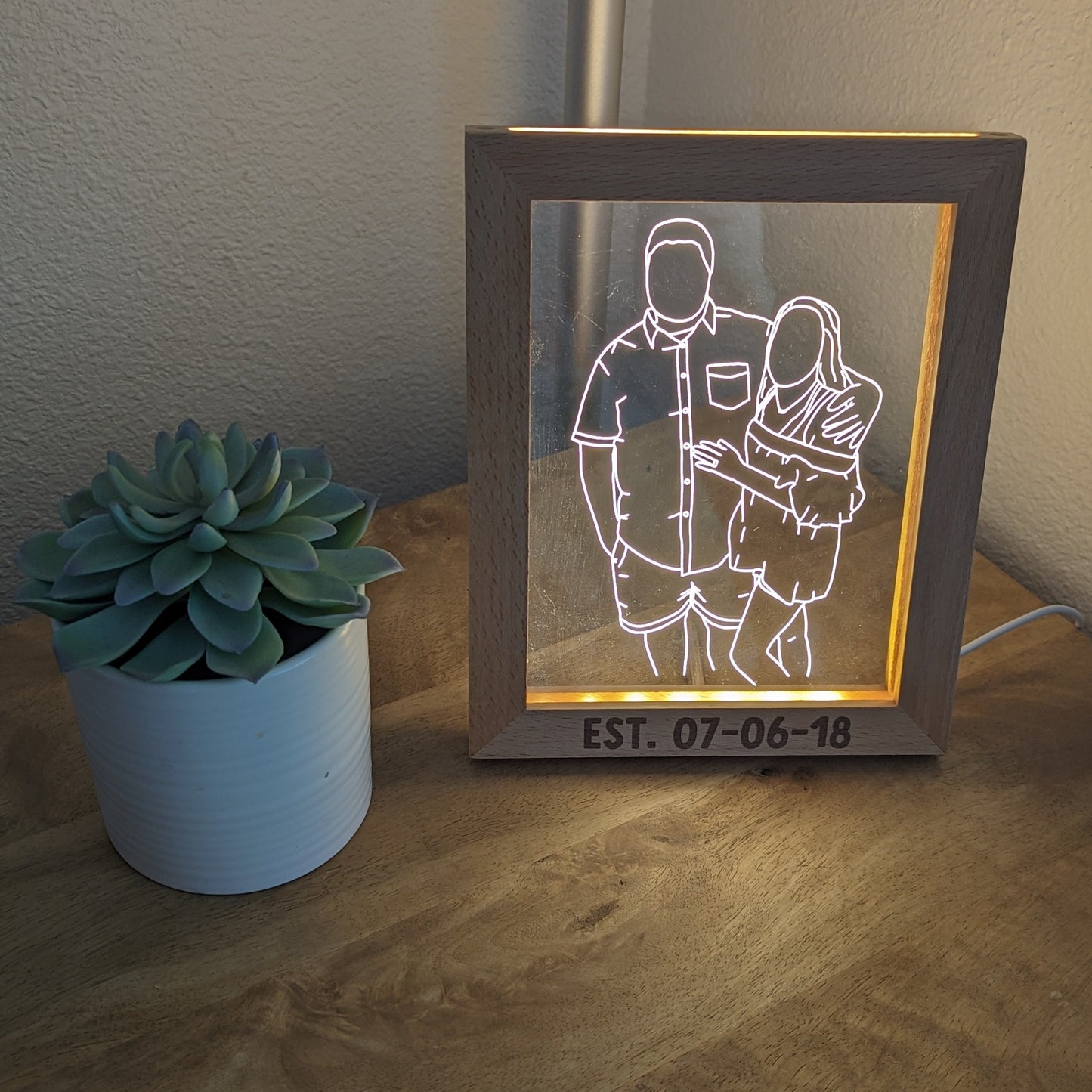 Hand Drawn Outline Light Up Frame