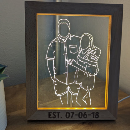 Hand Drawn Outline Light Up Frame