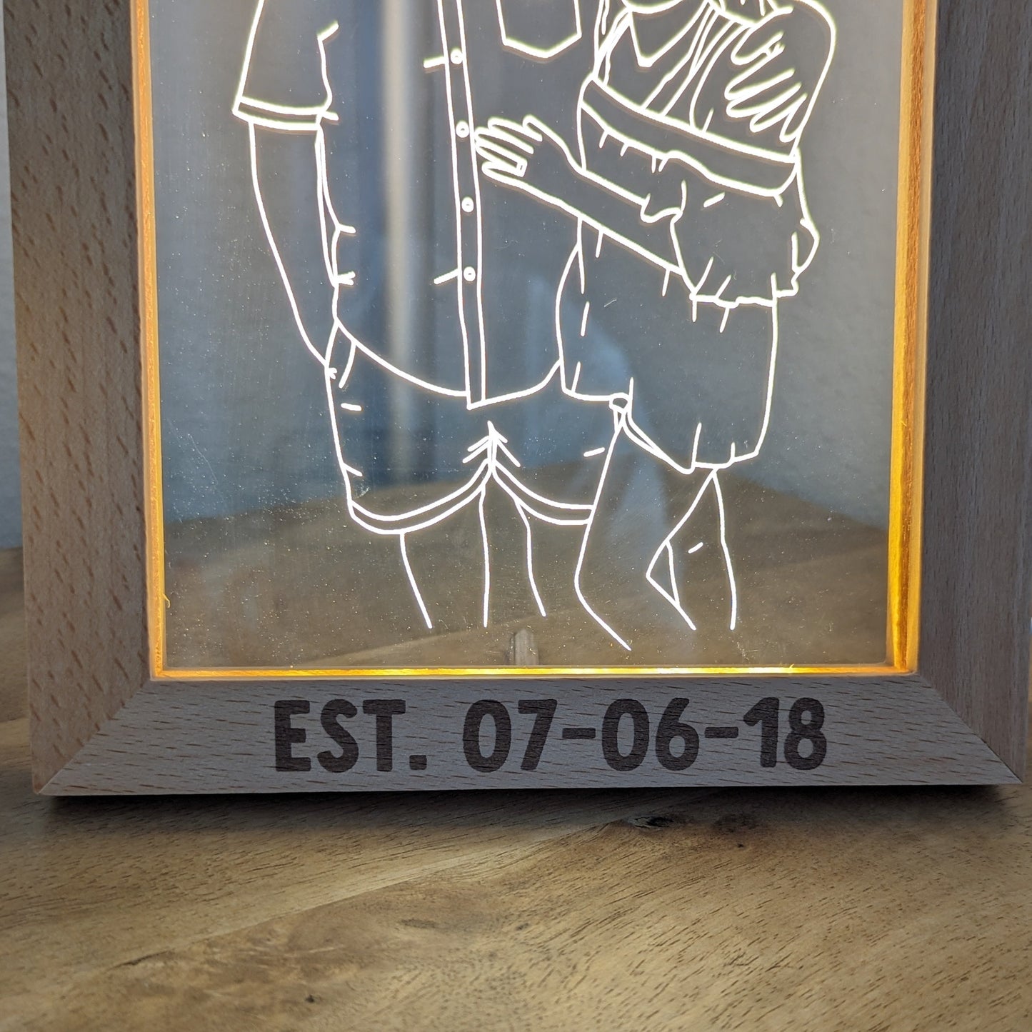 Hand Drawn Outline Light Up Frame