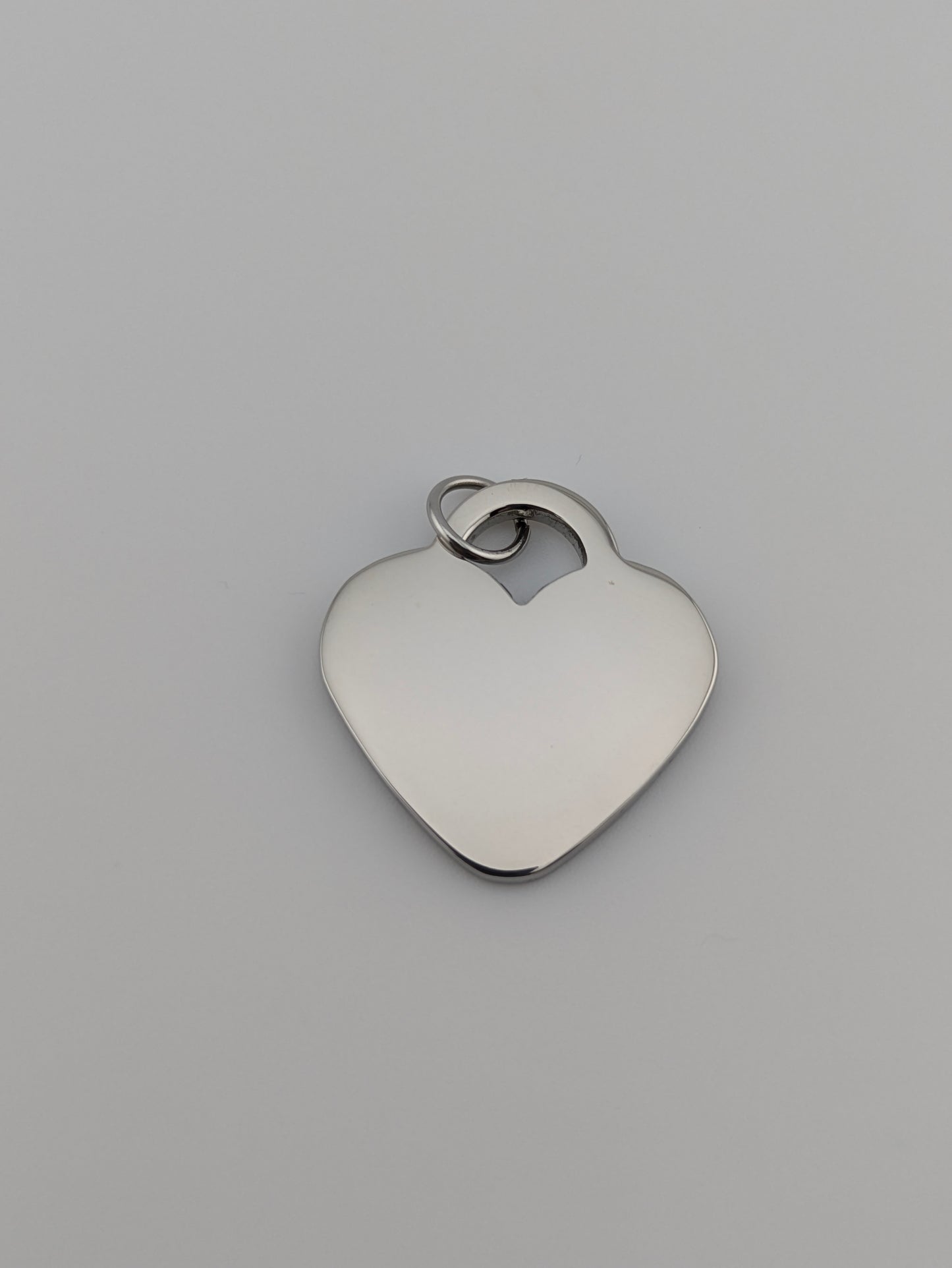 Custom Engraved Pendant Heart with chain