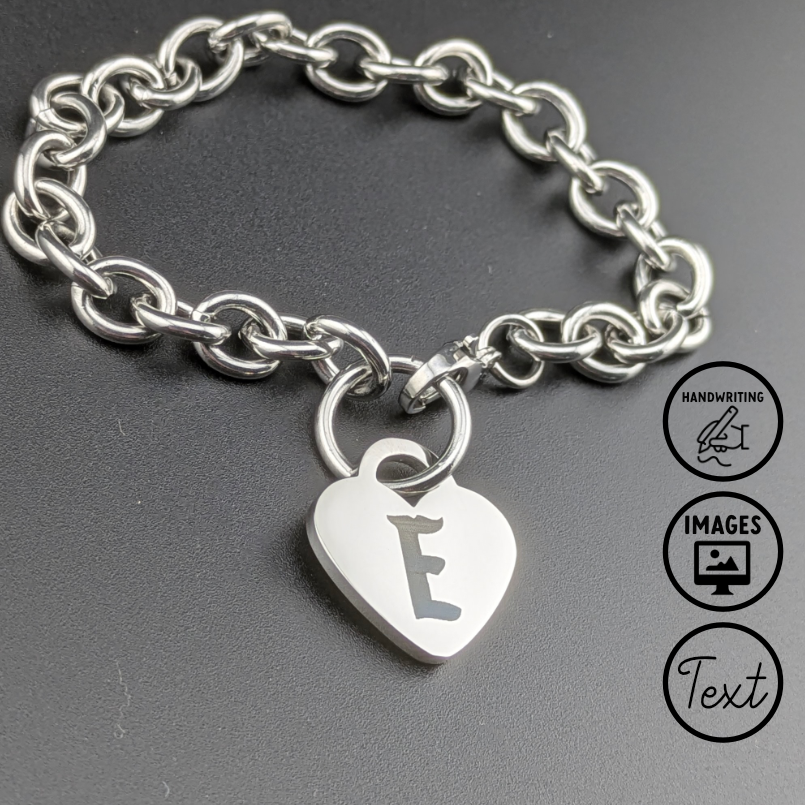 Personalized Heart Bracelet/Anklet