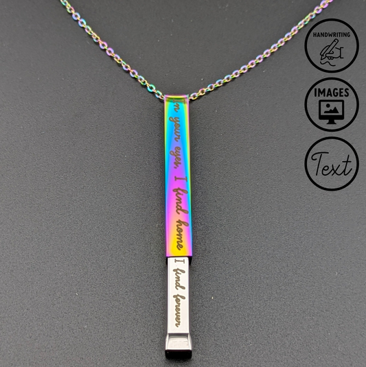 Personalized Hidden Message Pendant Necklace